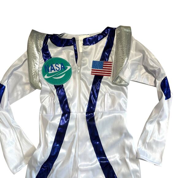 Spunky Space Cadet Astronaut Child's Kids Halloween Costume Silver Age 3-4 - Picture 7 of 8